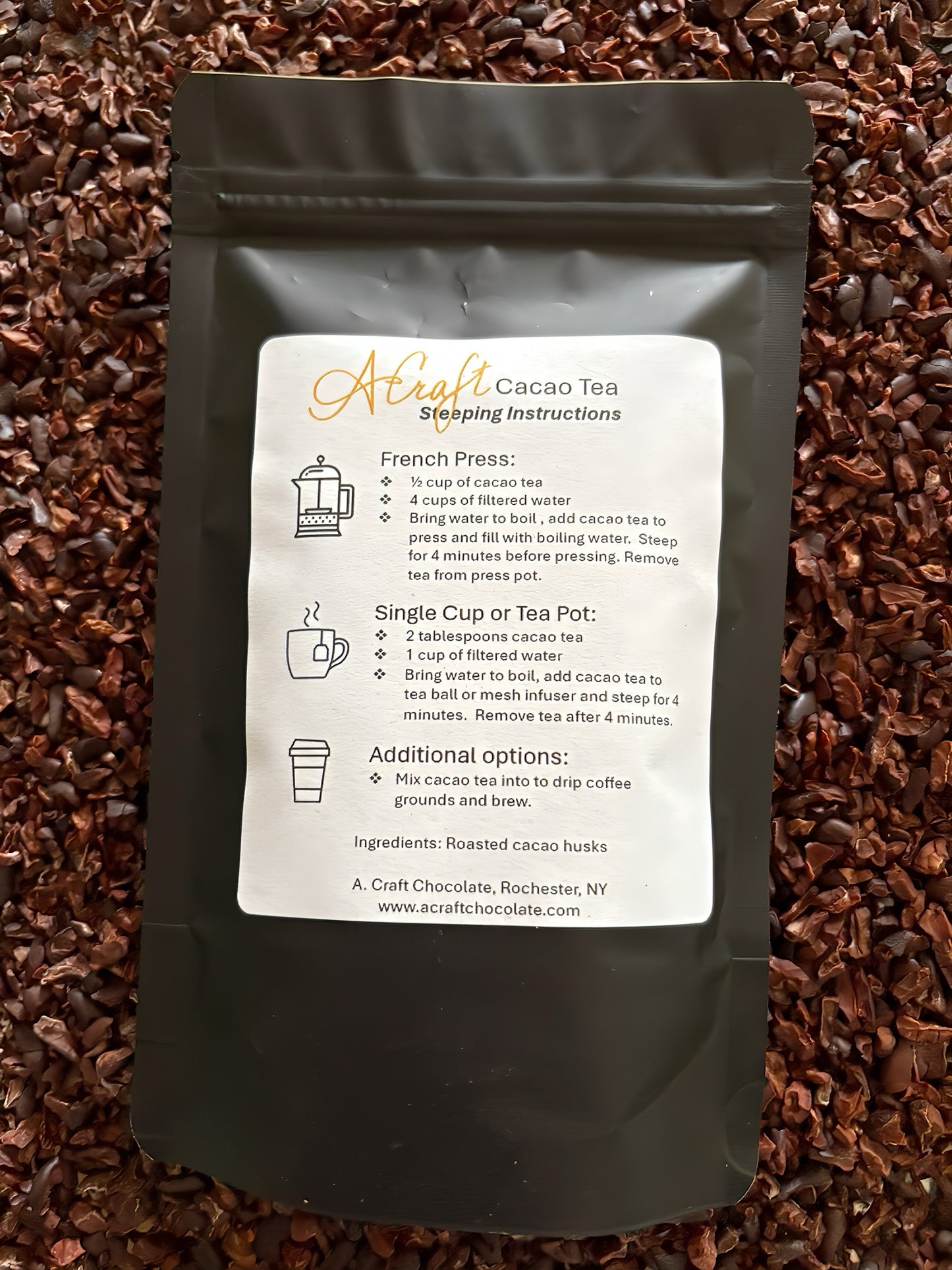 Cacao Tea Pouch, 3oz.